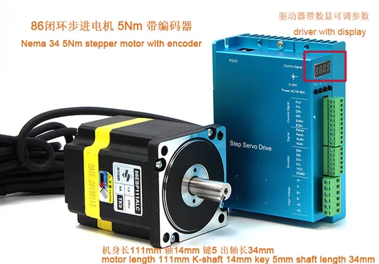 High Torque 86ebp181alc NEMA 34 Stepper Motor Kit for CNC