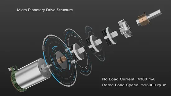 1.5V 3V 3.7V 5V 6V Low Current Micro 10mm DC Plastic Reduction Planetary Gear Motor 