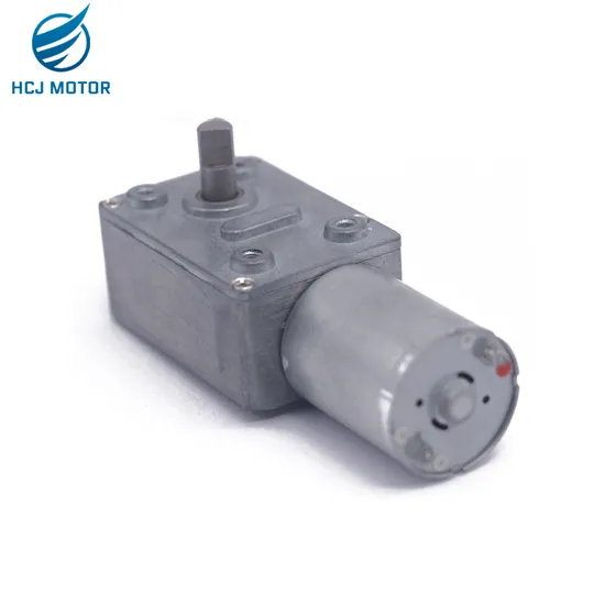 Micro 46mm * 32mm Square Gearbox Motor 6V 12V 24V 1rpm 10rpm 30rpm Right Angle DC Gear Motor with Reduction Reducer 